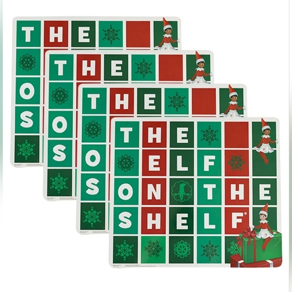 NWT original Elf on the Shelf Christmas Cork Placemat, set of 4
